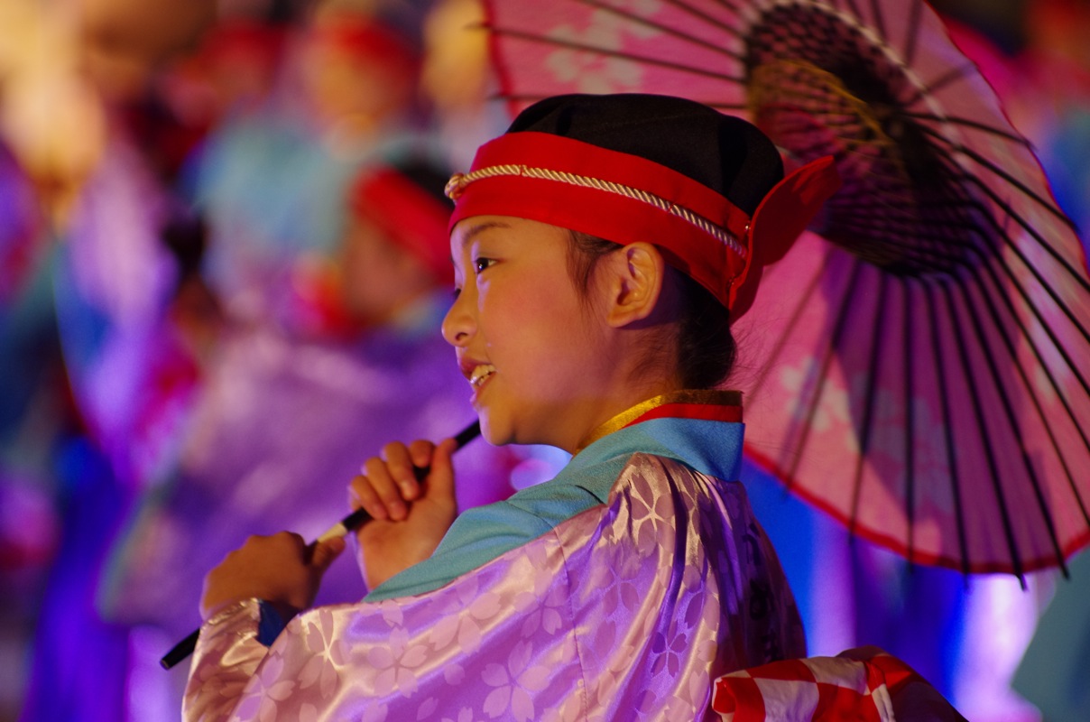 土佐のおきゃく２０１２よさこい春宵祭三翠園その１（上町よさこい鳴子連）_a0009554_2355252.jpg