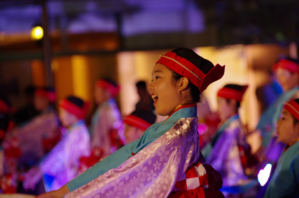 土佐のおきゃく２０１２よさこい春宵祭三翠園その１（上町よさこい鳴子連）_a0009554_237119.jpg