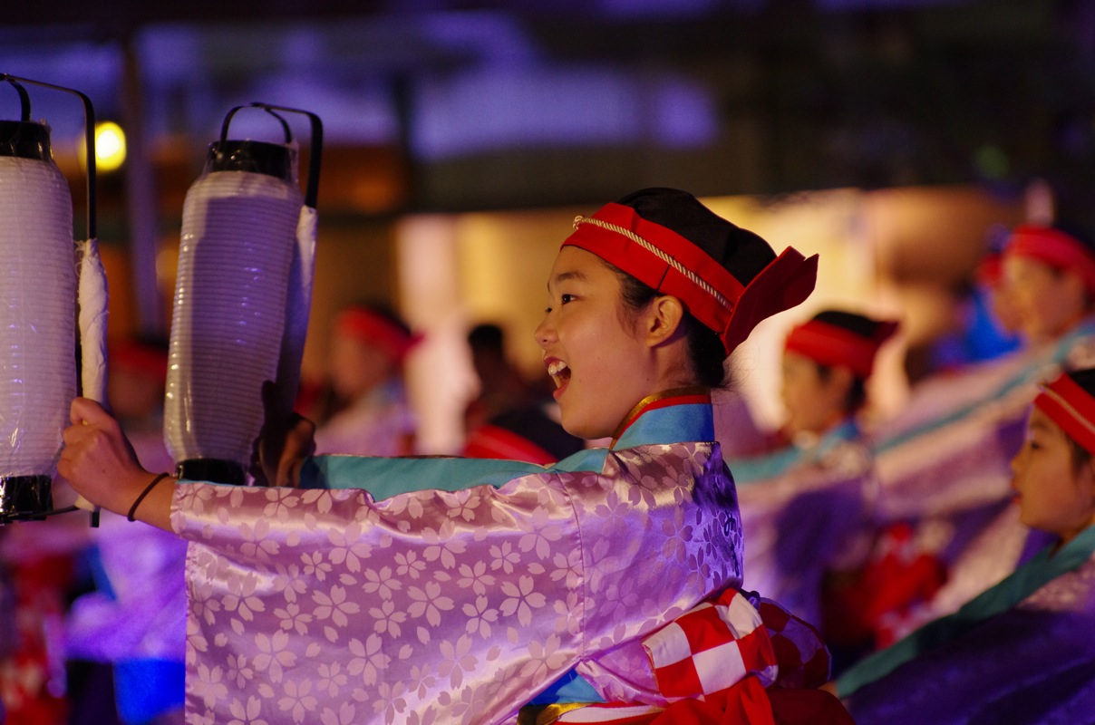 土佐のおきゃく２０１２よさこい春宵祭三翠園その１（上町よさこい鳴子連）_a0009554_237198.jpg