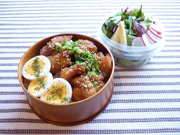 3月21日　甘酢ダレ唐揚げ丼弁当_e0216352_1226149.jpg