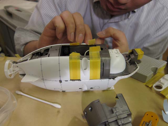 バンダイ1/48「しんかい6500」制作 墨入れ・デカール編_c0166765_1893292.jpg