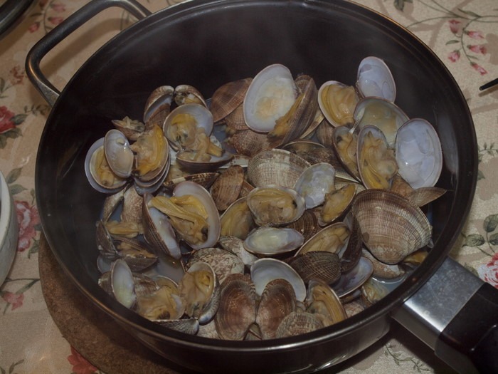 アサリの酒蒸し_c0116915_22414590.jpg