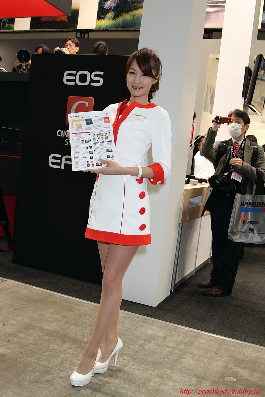 咲原さおり 上原さおり さん キャノン株式会社 キャノンマーケティングジャパン株式会社ブース Peach Body 咲原さおり 上原さおり さん キャノン株式会社 キャノンマーケティングジャパン株式会社ブース Peach Body