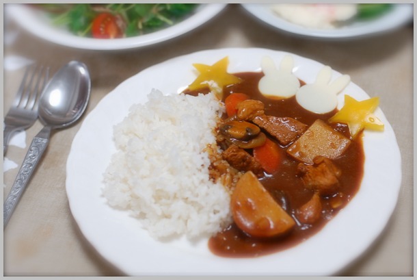 今日はカレーの日。_b0061023_21191732.jpg