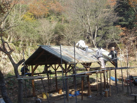 みさき里山クラブ定例活動日：｢バンブーハウス｣完成…後始末_c0108460_17561151.jpg