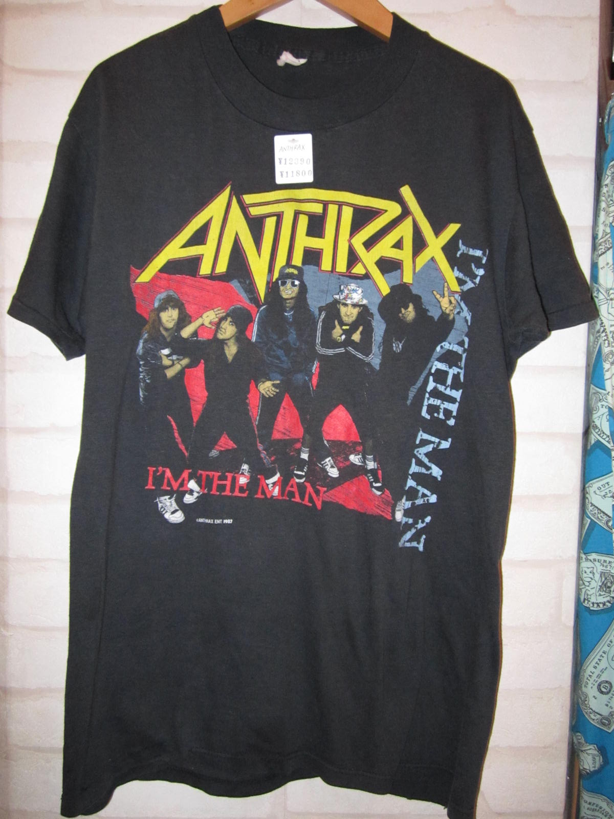 ANTHRAX (アンスラックス) I'M THE MAN Tシャツ 87年 : 高円寺・古着屋 