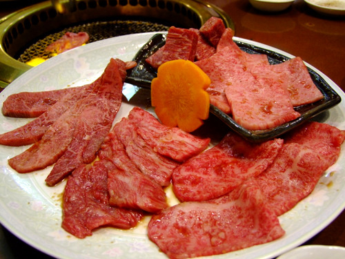 「亀戸　焼肉処 寛（かん）の和牛得盛り、寛盛り、切り落とし」_a0000029_142379.jpg