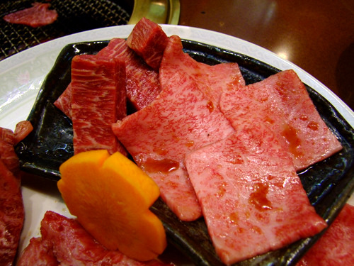 「亀戸　焼肉処 寛（かん）の和牛得盛り、寛盛り、切り落とし」_a0000029_144019.jpg