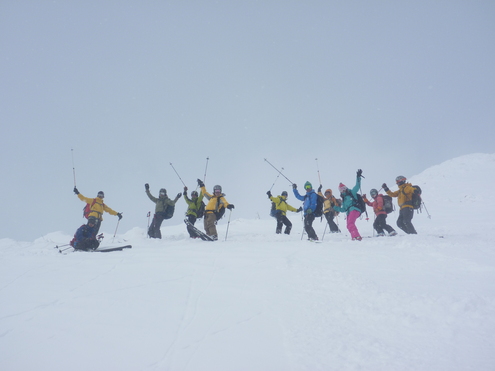 羊蹄山テレマークスキーツアー