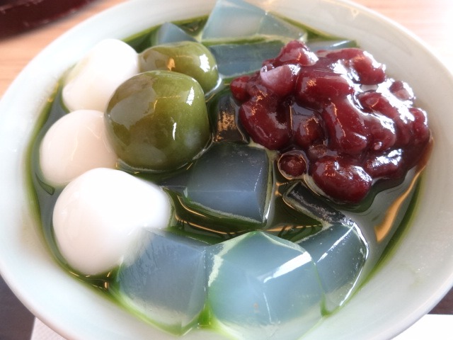 抹茶蜜のあんみつ_d0165645_20214254.jpg