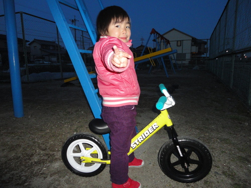 わが子とストライダー_b0189682_19394025.jpg