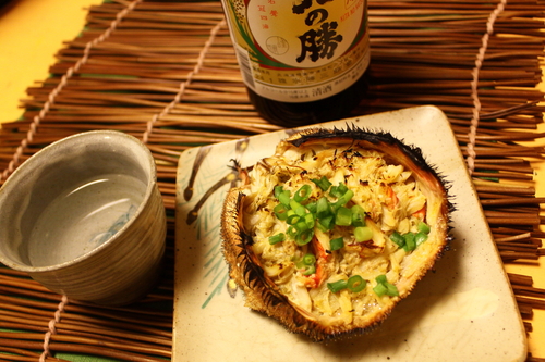毛がに甲羅焼き 3月31日_f0113639_17415971.jpg