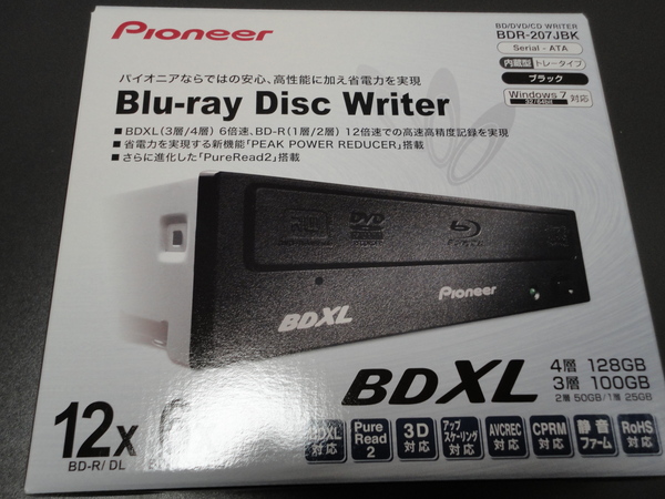 初ブルーレイ購入 パイオニア Bdr 207jbk とくに意味なし
