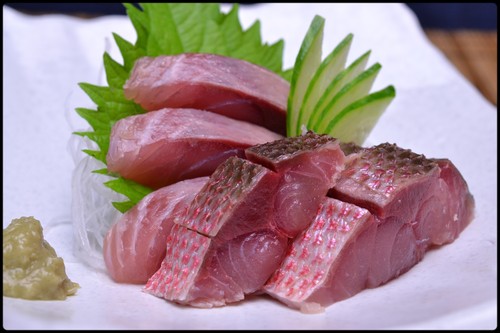 ハチビキの刺身 魚と野菜と私と和ノ香