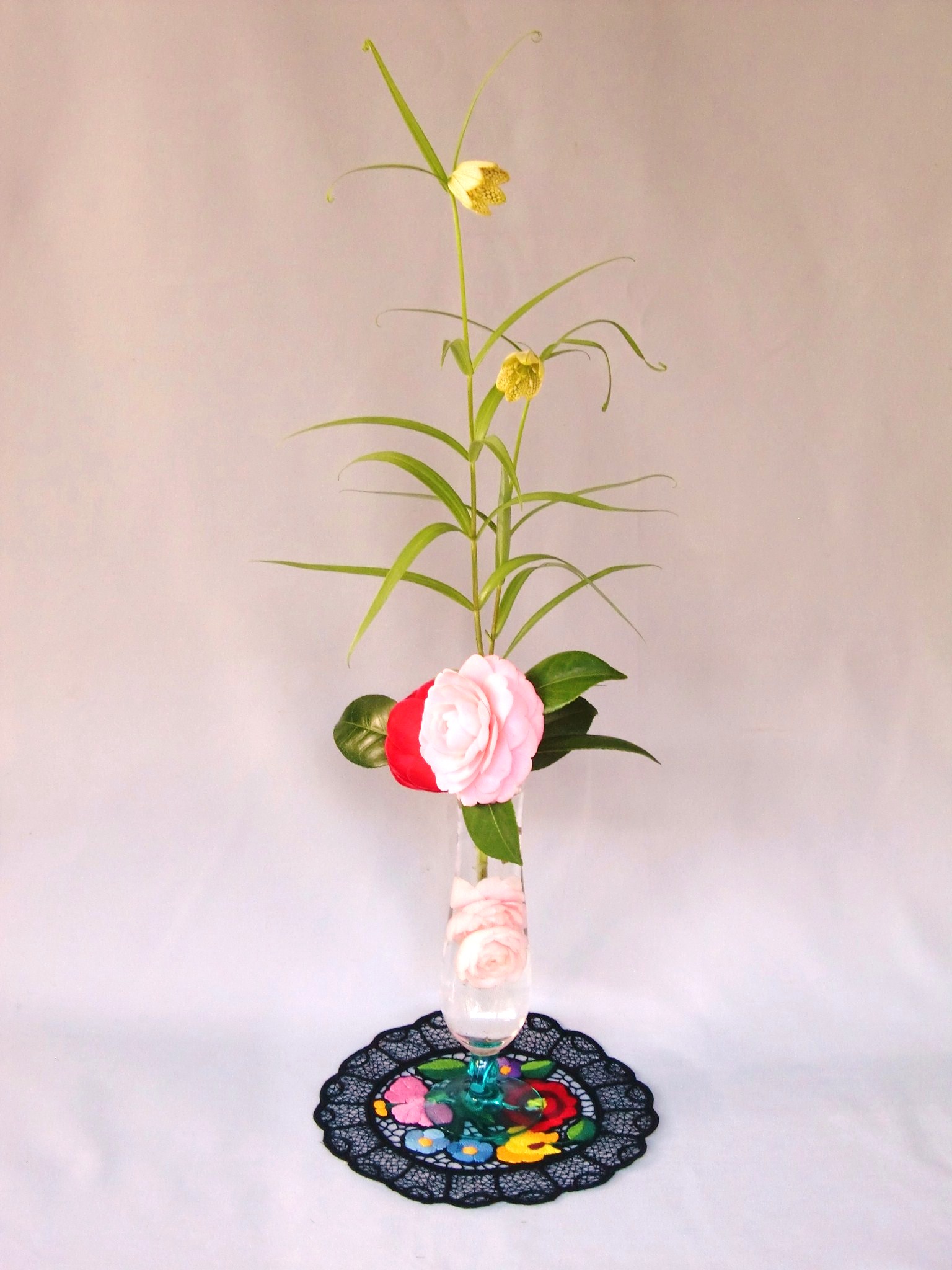 バイモユリ 貝母百合 編み笠ユリ spiritual life with flowers バイモユリ 貝母百合 編み笠ユリ spiritual life with flowers