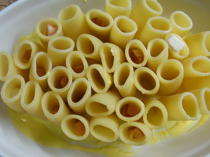 イエローベシャメルとパスタのオーブン焼き ☆ Origami Ⅲ うさぎ_b0246303_5359100.jpg
