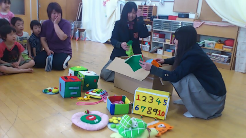 園田中学校生徒さんの手作りおもちゃ 太陽の子保育園 ひかりのこほいくえんブログ