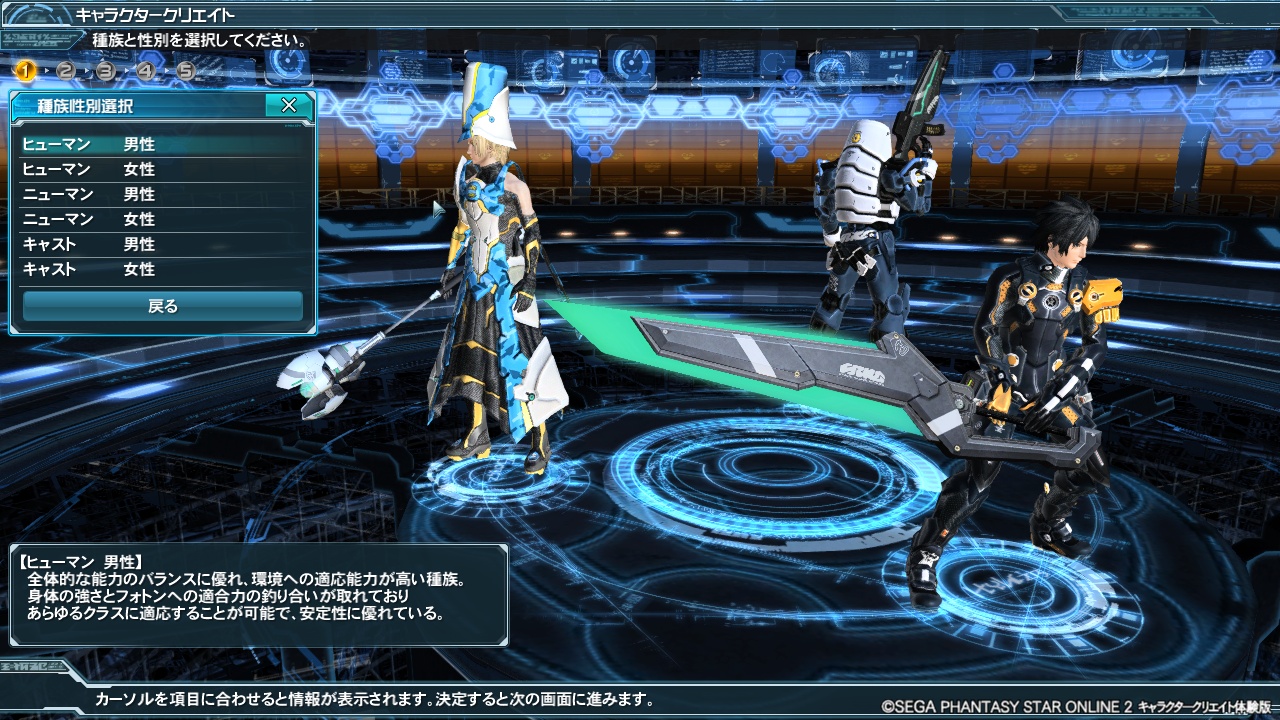 Pso2 キャラクタークリエイト体験版 ニア蔵の日常日記