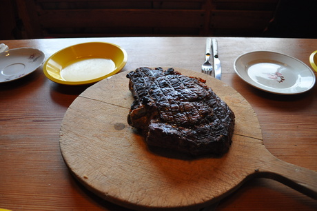 2012.4.7-8　モンテサーノの山荘でローマ時代のやり方で２ｋｇのステーキを焼く_c0242406_12375113.jpg