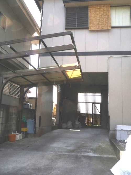 玉城町　電動シャッター新設_f0156552_1833314.jpg