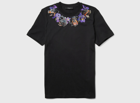 Givenchy ‘Rottweiler and Flower Print’ T-Shirt_a0118453_20582086.jpg