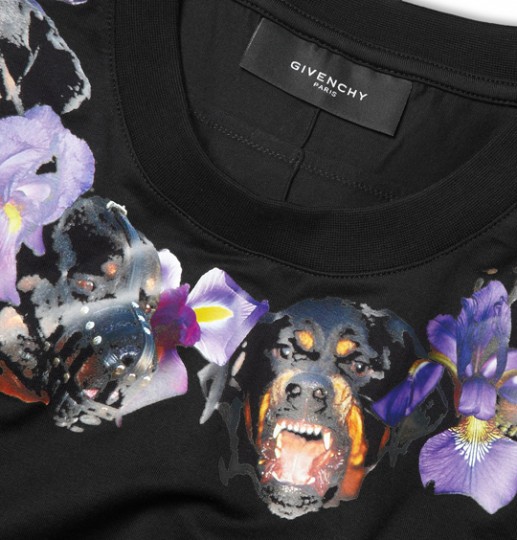 Givenchy ‘Rottweiler and Flower Print’ T-Shirt_a0118453_2059612.jpg