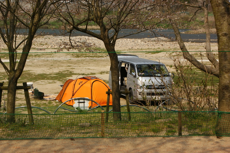 お花見キャンプ　in　笠置キャンプ場♪　その①_f0161964_22415774.jpg