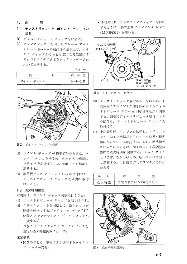 ミニカ55バン　ポイントギャップ＆点火時期調整資料_e0186780_12385127.jpg