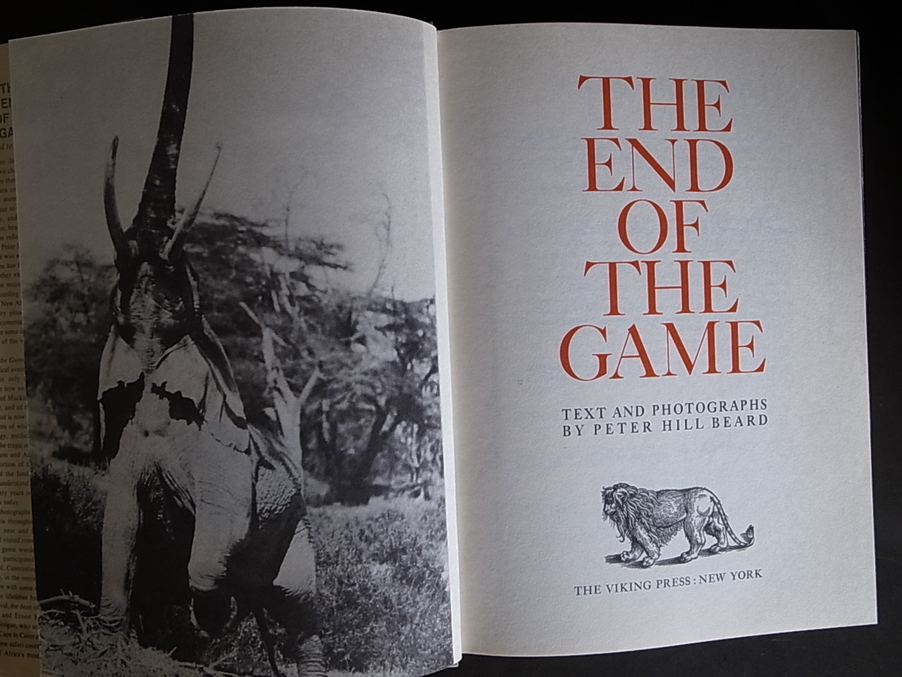 THE END OF THE GAME / Peter Beard : Books & Things