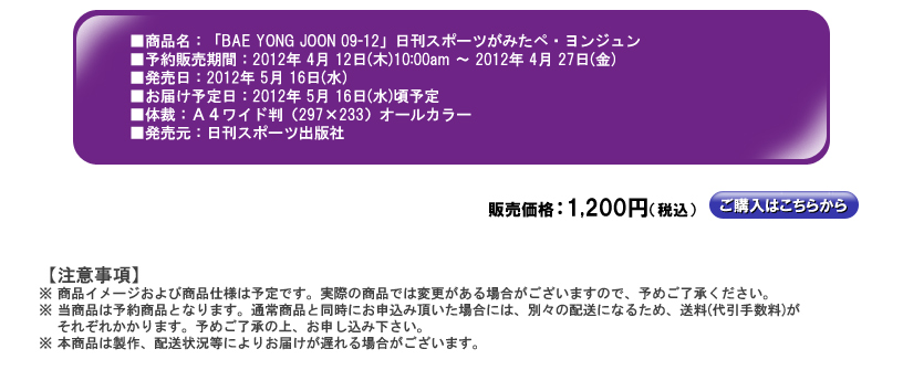 Bofi4/12☆「日刊スポーツがみたペ・ヨンジュン」発売決定！_a0087238_5402984.jpg