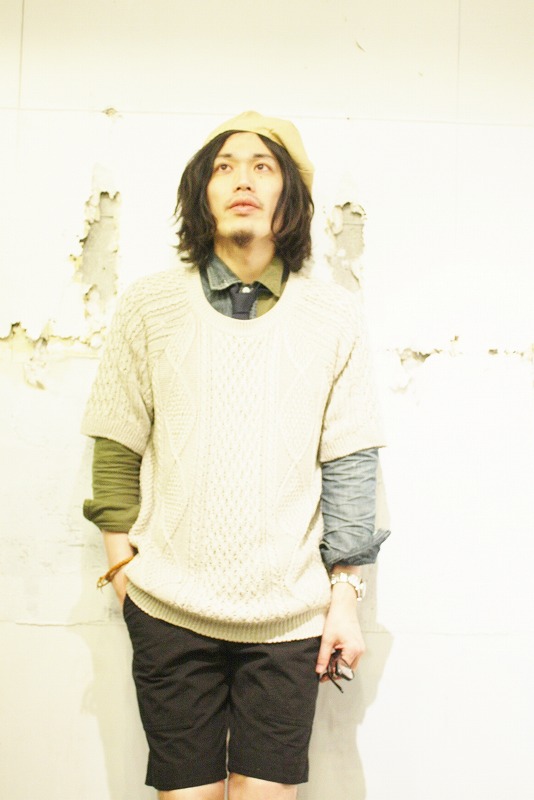 CABLE KNIT TEE_f0212574_21395114.jpg