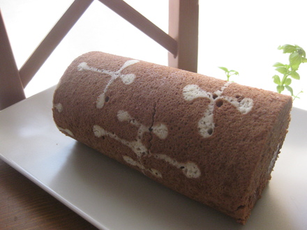 ロールケーキ／家紋（丸に桔梗）、Orla Kiely風など。_e0269389_19181696.jpg