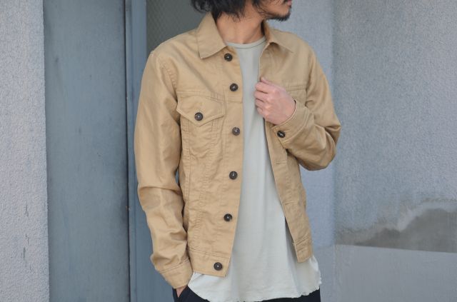 honor gathering-G-JACKET vintage cotton ramie serge - _d0158579_10301830.jpg