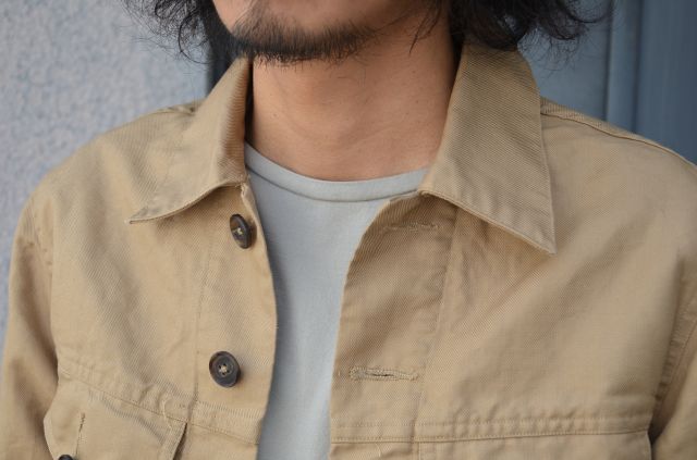 honor gathering-G-JACKET vintage cotton ramie serge - _d0158579_10302462.jpg