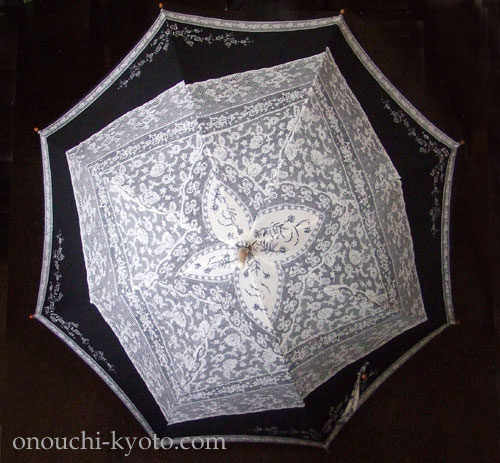 スカーフのような一面デザインの生地で日傘を作ると・・・_f0184004_17521499.jpg