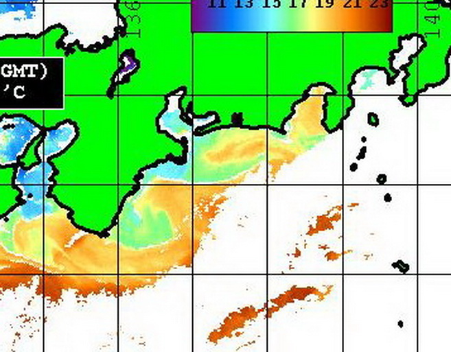 沖の黒潮が　伊豆諸島にぶつかって、動き始めています！！【カジキ・マグロトローリング】_f0009039_15584553.jpg