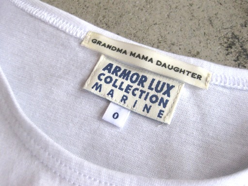 GRANDMA MAMA DAUGHTER × Armor lux 七分袖のボーダーバスクシャツ_b0139281_20154188.jpg