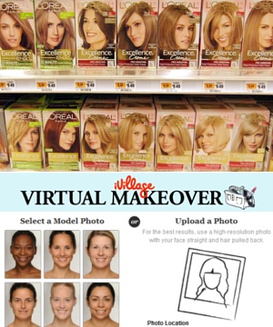 髪型からメイクまでバーチャルで試せる無料のウェブ・サービス、Virtual Makeover_b0007805_0143061.jpg