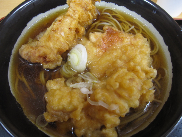 立ちそば処 杜「鶏の唐揚げそば」¥360@JR仙台駅_b0042308_22454559.jpg