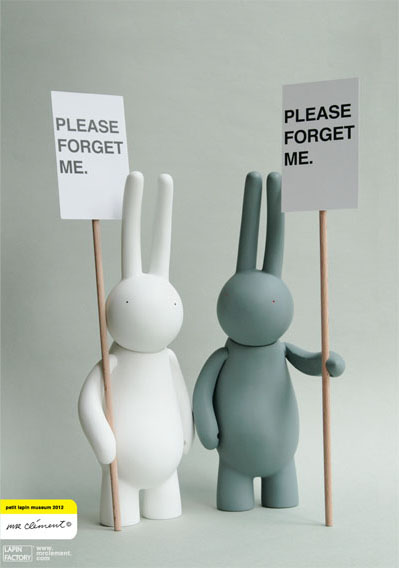 \'PLEASE FORGET ME.\' petit lapin by mr clement_e0118156_20203222.jpg