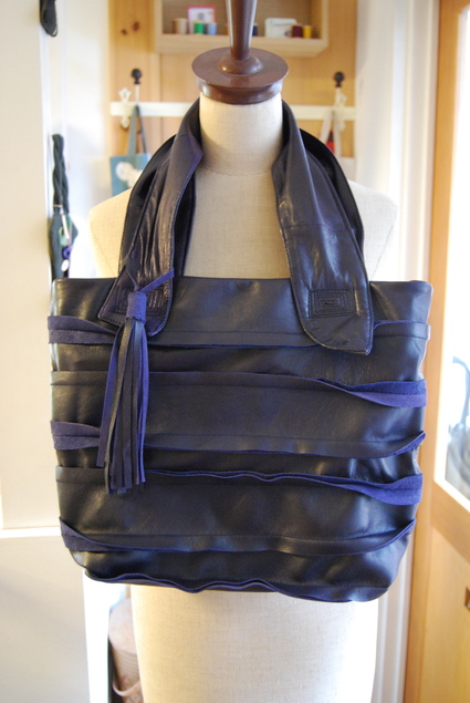 革のジャケットからbagにリメイク_d0127925_1025666.jpg