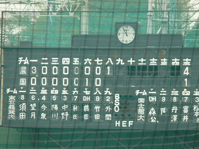 東農大対国士舘大　４月１７日　東都大学野球２部_b0166128_12155924.jpg