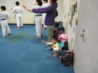 星置教室 審査会 3才からの空手!_c0118332_2264766.jpg