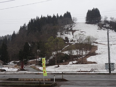 旧浦佐スキー場のゲレンデに雪消えの穴があきました_a0084753_14261023.jpg