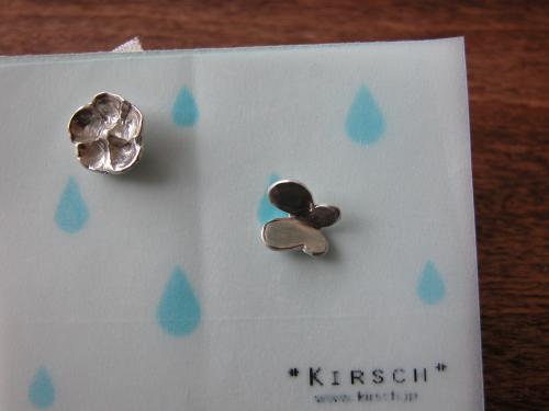 Kirschのシルバー＆真鍮のアクセサリー、お買い上げの際の小さな袋もにくい☆_f0129557_15292787.jpg