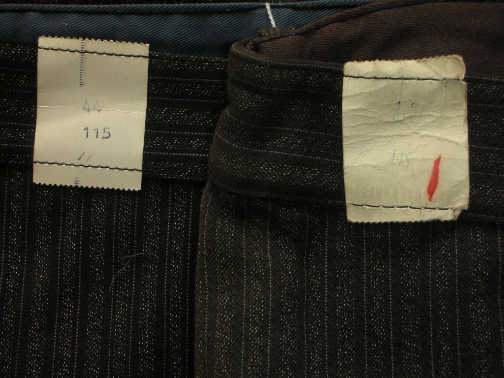1950\'S DEADSTOCK EURO COTTON STRIPE WORK TROUSERS_c0187684_1658324.jpg
