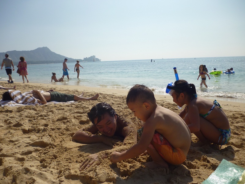 2011~12HAWAIIカウントダウン旅行記~アウトリガーリーフのプールとビーチ~_f0011498_160439.jpg