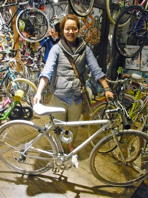 今日のバイシクルガール MASI 二本立て☆女子_b0212032_2201495.jpg