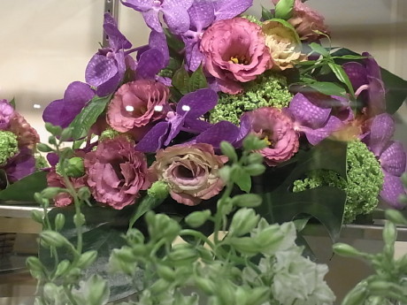 紫の花デザインの席札♪_b0105897_1442624.jpg