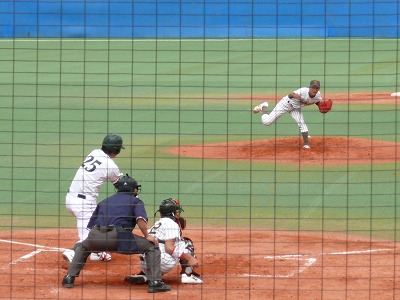 国士舘大対東農大 4月18日 東都大学野球2部_b0166128_12554590.jpg